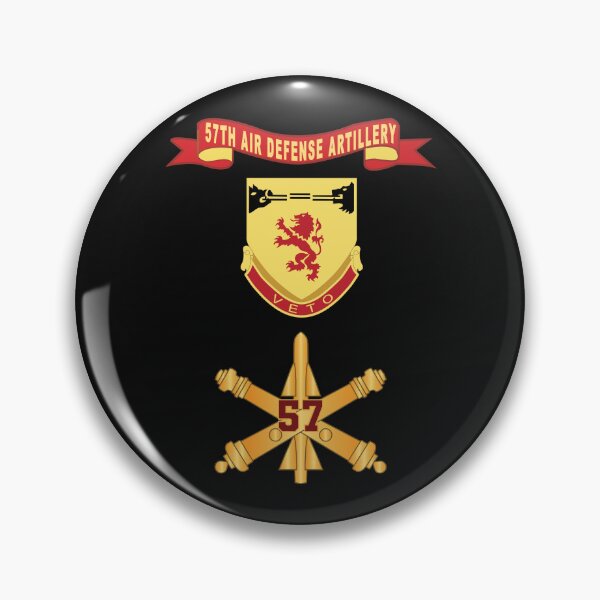 Item preview, Army - 57th Air Defense Artillery w Number Br - DUI - Ribbon X 300 designed and sold by Military Insignia Products.