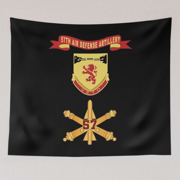 Item preview, Army - 57th Air Defense Artillery w Number Br - DUI - Ribbon X 300 designed and sold by Military Insignia Products.