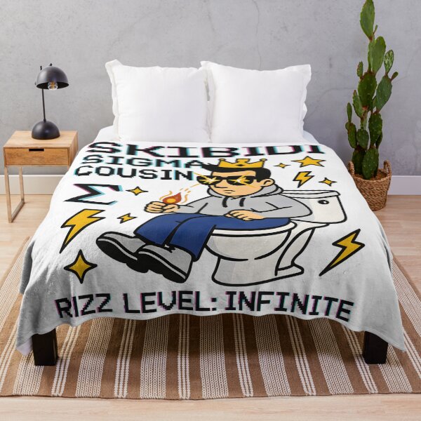 Item preview, Skibidi Sigma Cousin Infinite Rizz Meme Art | Viral Crowned Pixel Digital Download designed and sold by AnnDesignStudio.