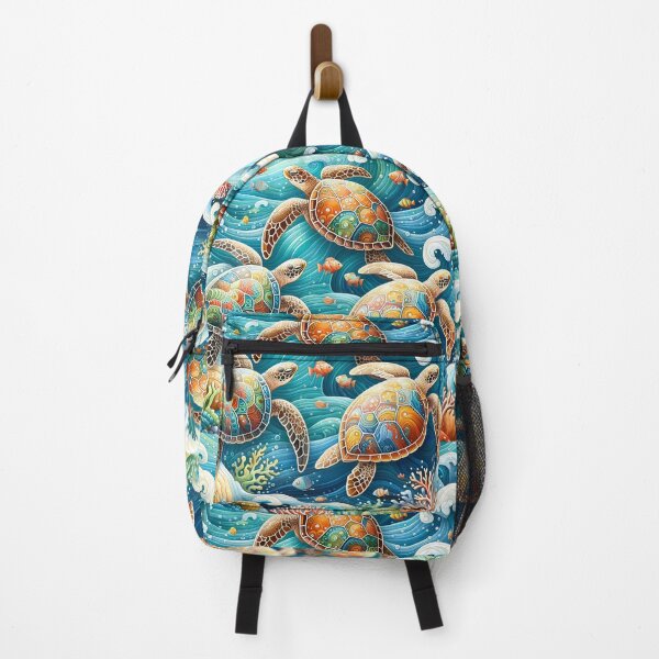 Item preview, Colorful Sea Turtles designed and sold by DreamMandalas.