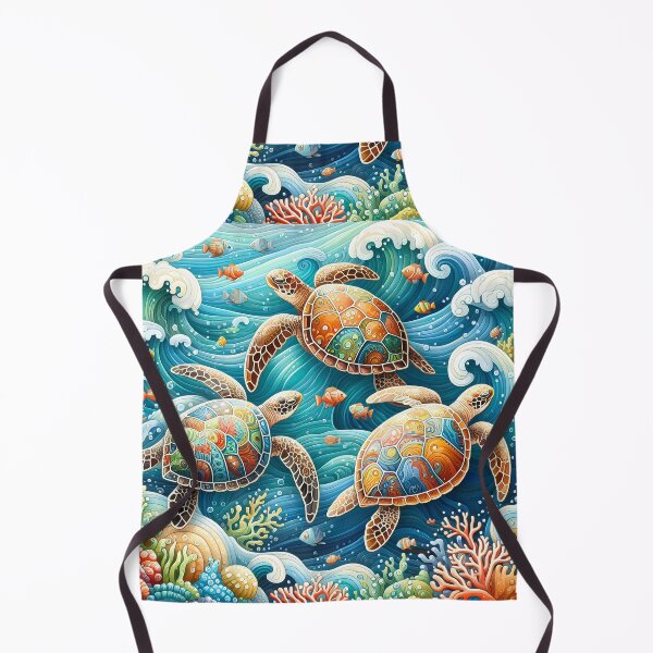 Item preview, Colorful Sea Turtles designed and sold by DreamMandalas.