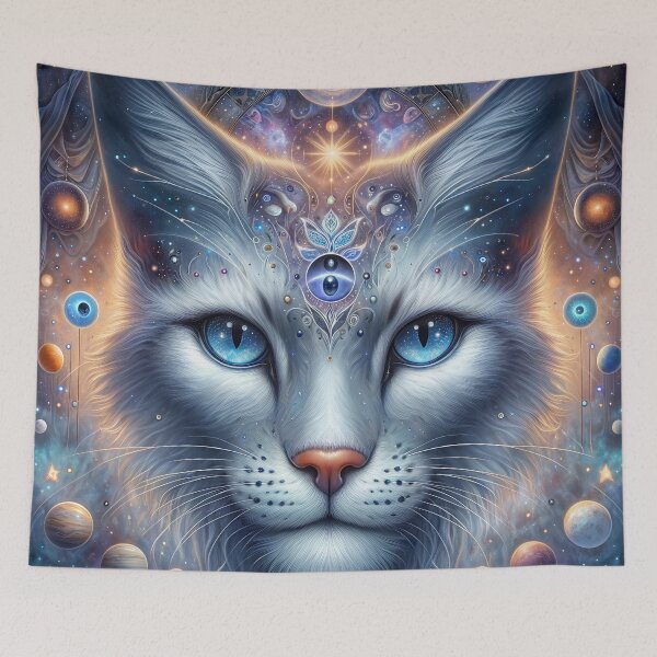 Item preview, Cosmic Cat Spirit Guide designed and sold by FriskyLemur.
