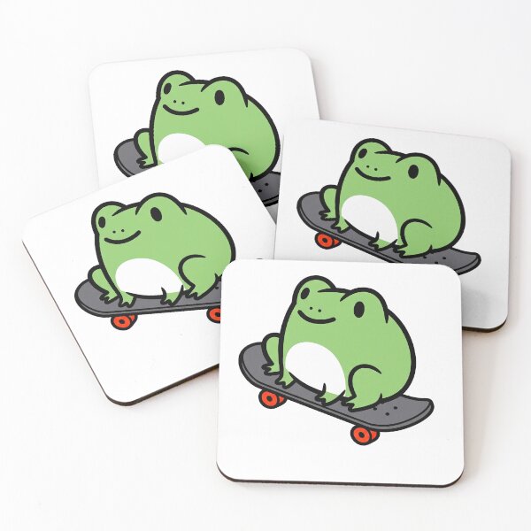 Item preview,  Cute Kawaii skateboarding frog Gift For Amphibians Lover designed and sold by Snuggle Paws⭐⭐⭐⭐⭐.