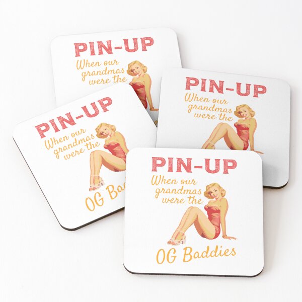 Item preview, When Our Grandmas Were the OG Baddies — Vintage Pin-Up Tee designed and sold by Coincidentia.