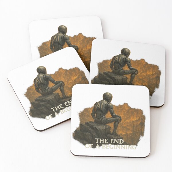 Item preview, The End of a Beginning – Futuristic AI Robot Artwork designed and sold by OOriginalOne.
