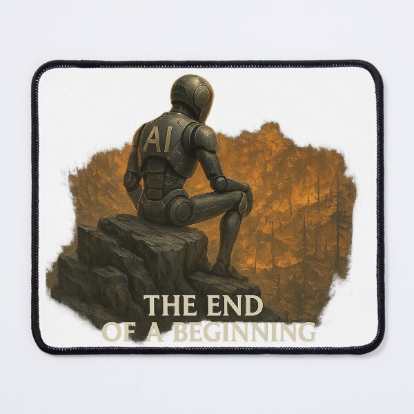 Item preview, The End of a Beginning – Futuristic AI Robot Artwork designed and sold by OOriginalOne.