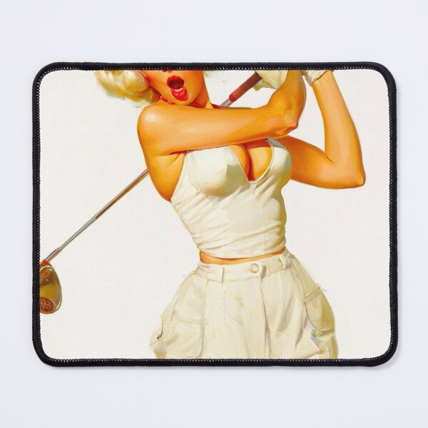 Item preview, Retro Pin-Up Golfer – “Not That Kind of Swinger” designed and sold by Studioderi.