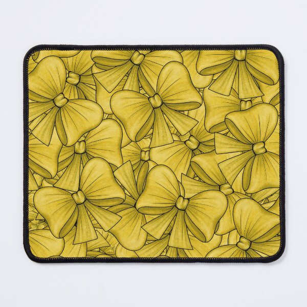 Item preview, Pattern of yellow bows chaotically scattered designed and sold by Cherevan.