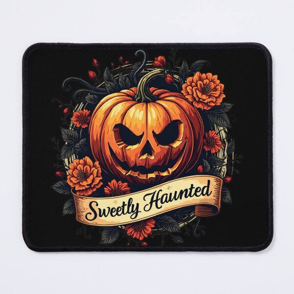 Item preview, Sweetly Haunted Pumpkin Halloween designed and sold by MasCorner.