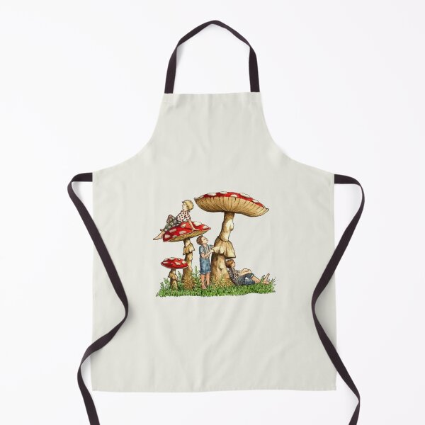 Item preview, Kids Playing Around TOADSTOOLS, Drawing, Fantasy Art, Childhood designed and sold by JoyfulWhimsy.