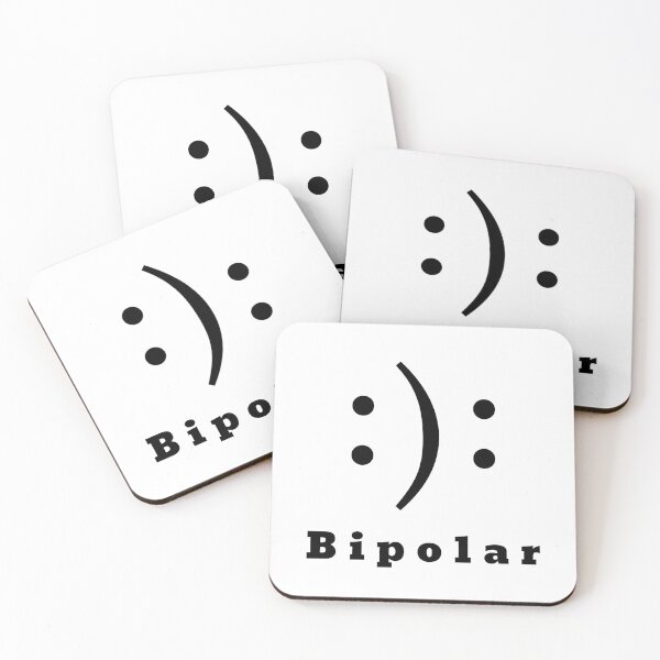 Item preview, Bipolar Emoticon – Dual Mood Mental Health Awareness Design designed and sold by Psycho-Crazy.