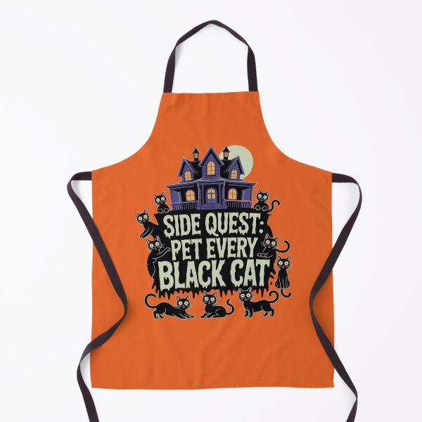 Item preview, Side Quest: Pet every black cat, funny side quest ADHD gaming halloween designed and sold by NoetherSym.