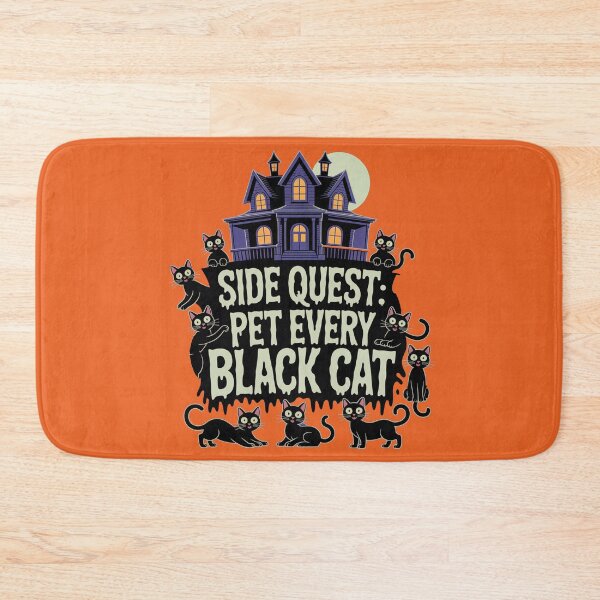 Item preview, Side Quest: Pet every black cat, funny side quest ADHD gaming halloween designed and sold by NoetherSym.