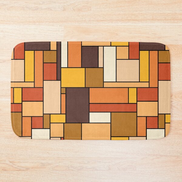 Item preview, Retro Rectangles in Seventies Colors designed and sold by Unhinged Heather.