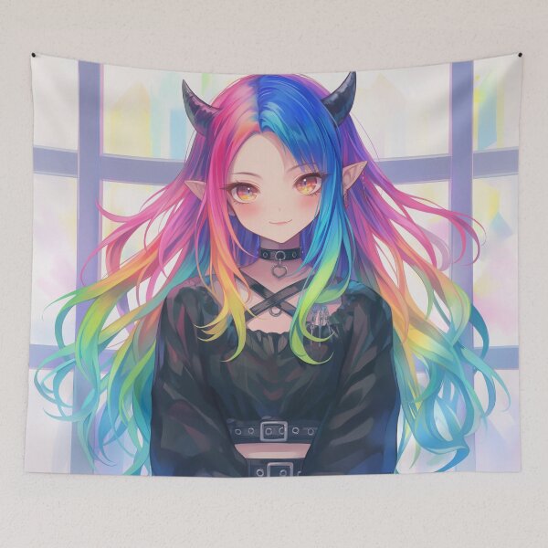 Item preview, rainbow goth designed and sold by CursedbyLilith.