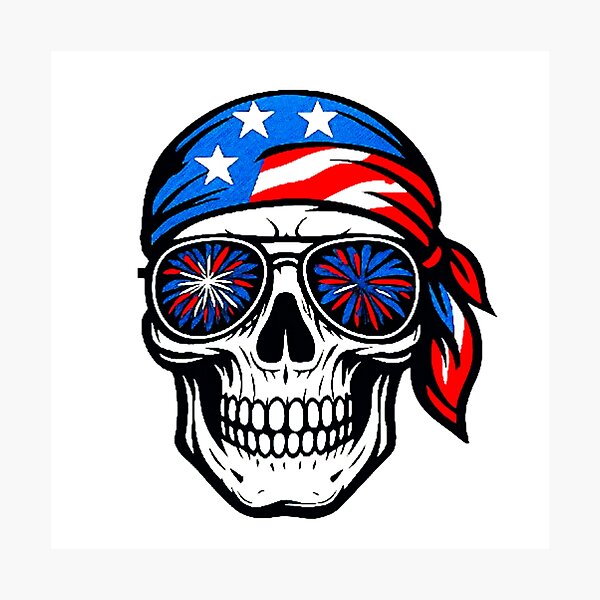 Item preview, American Skull designed and sold by JonysCreativeDesigns.