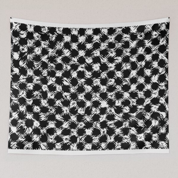 Item preview, Black and White Paint Smudges designed and sold by Poetic Patterns Studio.