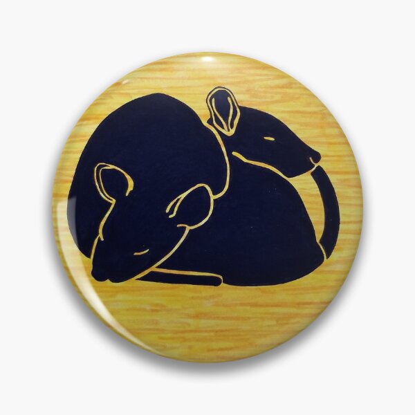 Item preview, Silhouetted Rats on Yellow designed and sold by CinnaStudios.