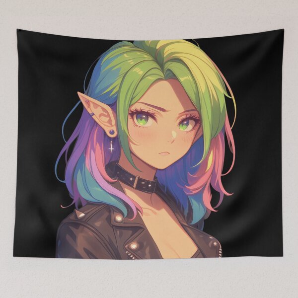 Item preview, rainbow goth designed and sold by CursedbyLilith.