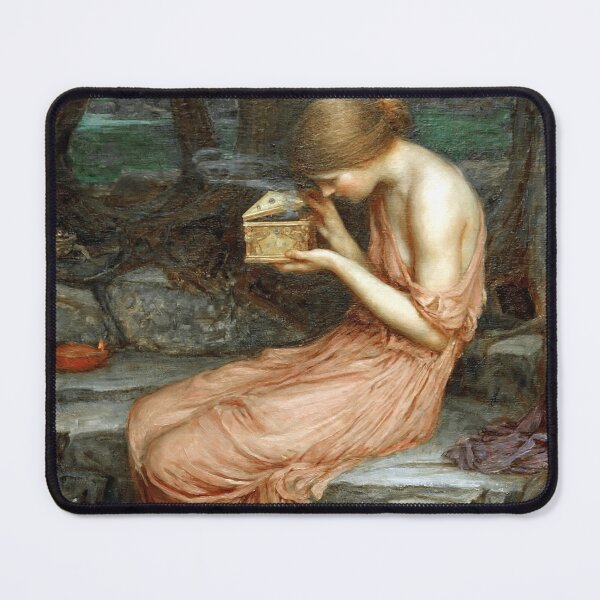 Item preview, Psyche Opening the Golden Box - John William Waterhouse designed and sold by forgottenbeauty.