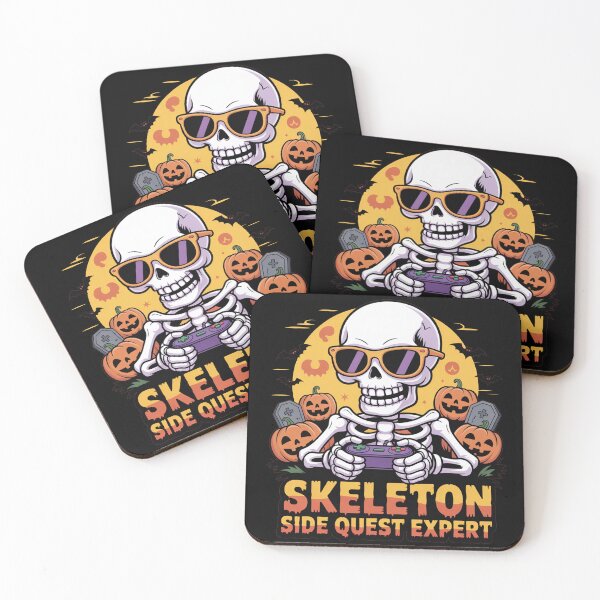 Item preview, Skeleton Side Quest expert, funny side quest ADHD gaming halloween designed and sold by NoetherSym.