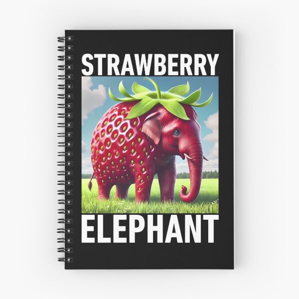 Item preview, Strawberry Elephant Italian Brainrot Meme for Kids designed and sold by Nathalie_87.