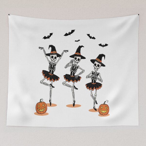 Item preview, Dancing Skeleton Witches designed and sold by SkulfloraOddit.