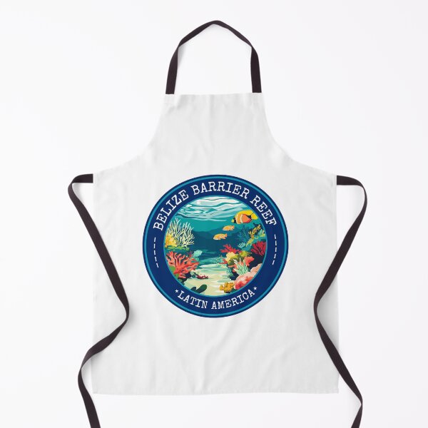 Item preview, Belize Barrier Reef in Latin America, Vintage Travel Art Circle Emblem designed and sold by MaateoDesign.
