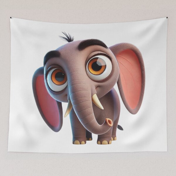 Item preview, Adorable Borneo Elephant designed and sold by Sillytoe.
