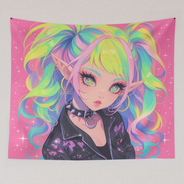 Item preview, rainbow goth designed and sold by CursedbyLilith.