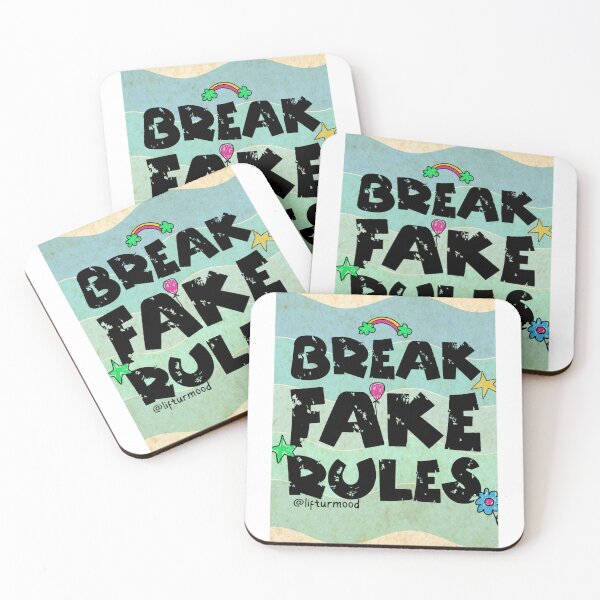 Item preview, Break Fake Rules designed and sold by DigiGroove.