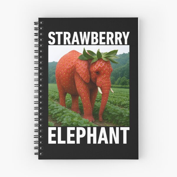 Item preview, Strawberry Elephant Italian Brainrot Meme for Kids designed and sold by Nathalie_87.