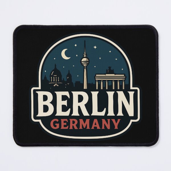 Item preview, Berlin Germany Travel Retro designed and sold by TomFrontierArt.