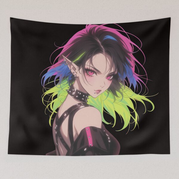 Item preview, rainbow goth designed and sold by CursedbyLilith.