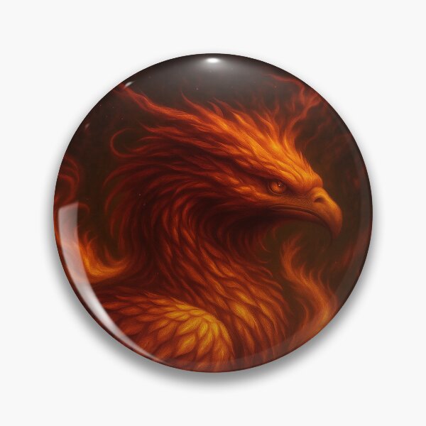 Item preview, Fiery Phoenix – Majestic Bird of Flames designed and sold by Mytology Monsters.