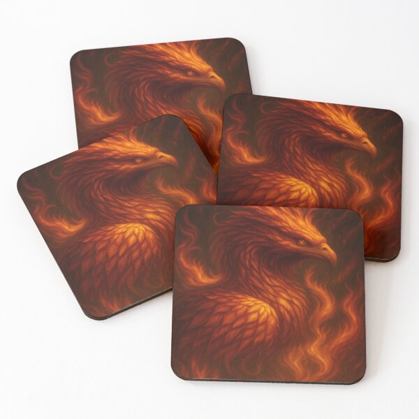 Item preview, Fiery Phoenix – Majestic Bird of Flames designed and sold by Mytology Monsters.