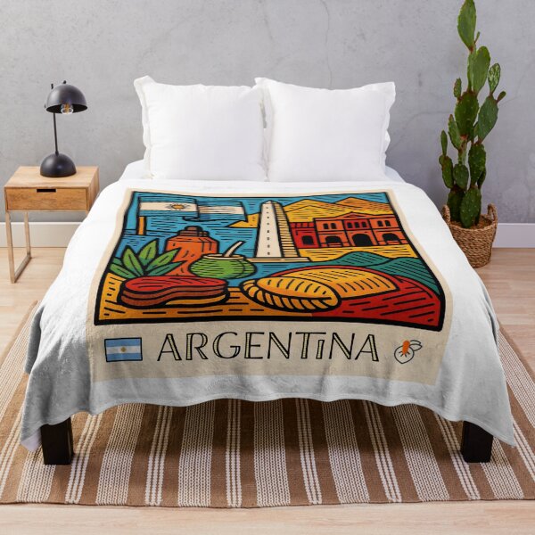 Item preview, Argentina Iconscape: A Cultural Collage of Heritage and Flavor designed and sold by ForeverPrintsOK.