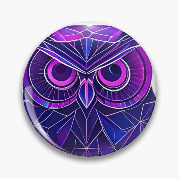 Item preview, Neon Geometric Owl – Mystical Wildlife in Glowing Line Art designed and sold by Naturalite19.