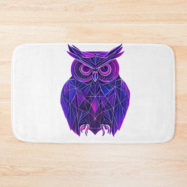 Item preview, Neon Geometric Owl – Mystical Wildlife in Glowing Line Art designed and sold by Naturalite19.
