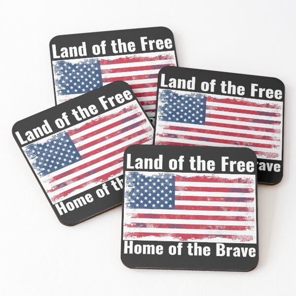 Item preview, Land of the Free Home of the Brave – Patriotic American Flag Design designed and sold by smitke.
