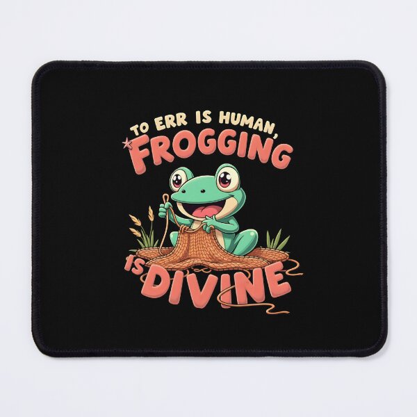 Item preview, Funny Crochet Meme Frogging is Divine designed and sold by MimsTees.