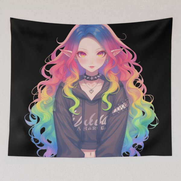 Item preview, rainbow goth designed and sold by CursedbyLilith.