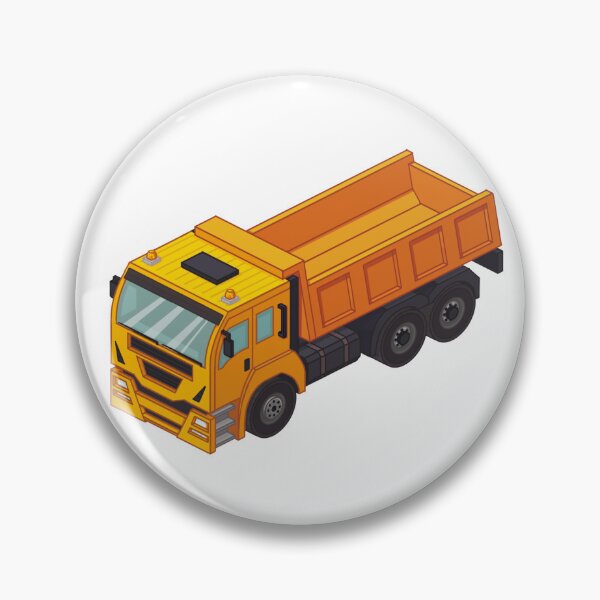 Artikelvorschau, Isometrisches Baufahrzeug - Muldenkipper für Kinder entworfen und verkauft von iso-stickers.