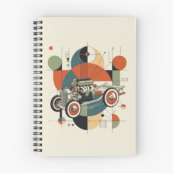 Item preview, Hot Rod Style | Vintage Car Illustration with Geometric Art | American Classic designed and sold by Pop Garage.