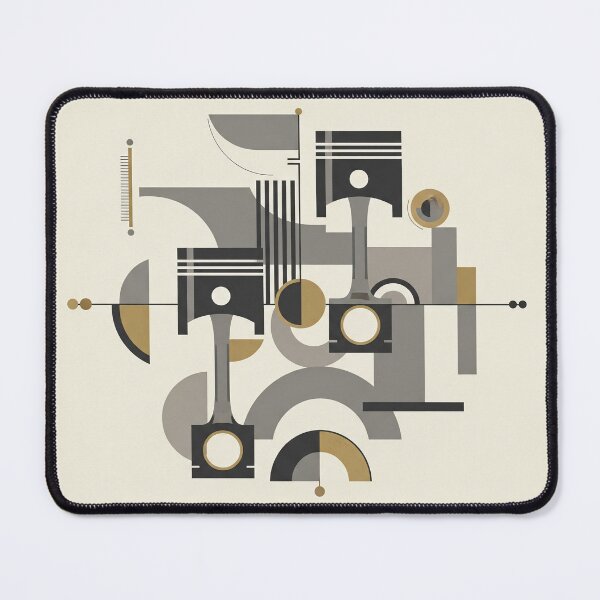 Item preview, Geometric Art | Abstract Illustration of Engine Pistons | Automotive Anatomy designed and sold by Pop Garage.