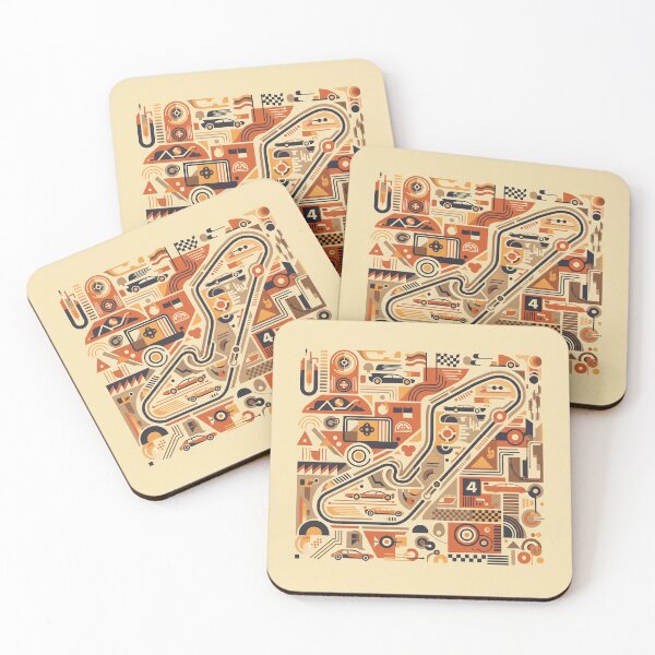 Item preview, Retro Racing Circuit | Geometric Motorsport Illustration | Abstract Art designed and sold by Pop Garage.