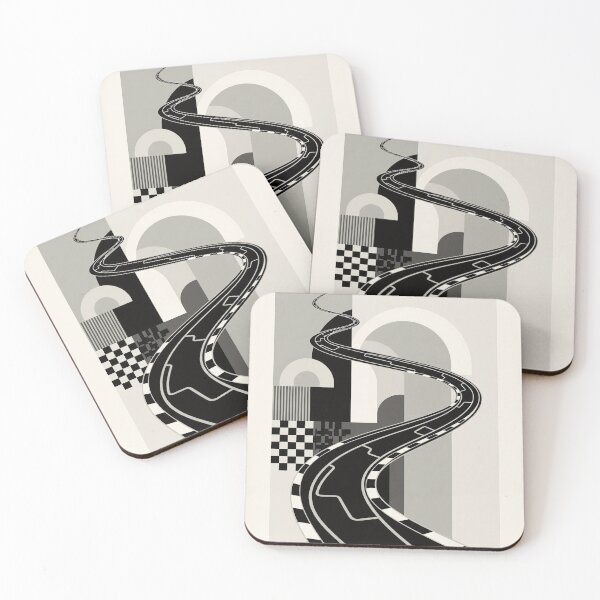 Item preview, Abstract Road B&W | Monochrome Illustration Art Deco Style | Minimalist Design designed and sold by Pop Garage.