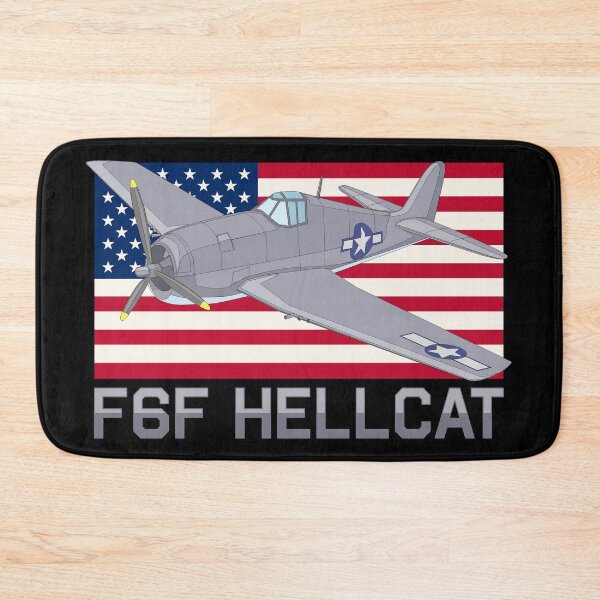 Item preview, F6F Hellcat WW2 American Plane Patriotic USA Flag  designed and sold by MilitaryMart.