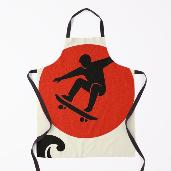 Item preview, Minimalist Skateboard Poster – Red Sun Japanese Style designed and sold by Pink & California.