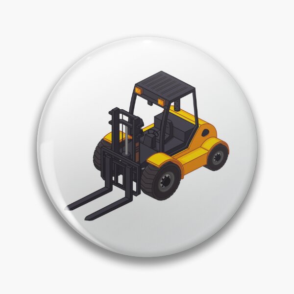 Artikelvorschau, Isometrisches Baufahrzeug - Gabelstapler für Kinder entworfen und verkauft von iso-stickers.